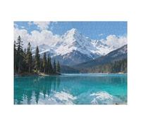 Puzzles for Adults 500 Pieces - Featuring Moraine Lake Alberta - Challenging and Educational Masterpieces Puzzle for Family - Large, 20.5x15 in Inches - Jigsaw Puzzles 500 Pieces for Adults