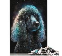Puzzles For Adults 500 Pieces Galaxy Star Poodle Puzzle Wooden Jigsaw Puzzle For Adults, Teens And Challenge Toy 500pcs (52x38cm)