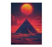 Puzzles for Adults 52x38cm/1000pcs Egyptian Pyramid Sunset Jigsaws for Adults Brain Teaser Game Difficult Hard Challenging Game Gifts 52x38cm/1000pcs