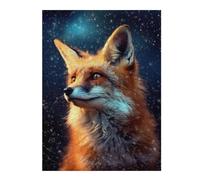 Puzzles for Adults 52x38cm/1000pcs Fox Night Puzzle for Adults Brain Teaser Game Improve Memory Fun at Home Activities, 52x38cm/1000pcs