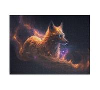 Puzzles for Adults 52x38cm/1000pcs Galactic Wolf Majesty -2 Puzzles for Adults Brain Teaser Game Perfect Decoration Unique Birthday And Xmas Gifts 52x38cm/1000pcs