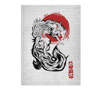 Puzzles for Adults 52x38cm/1000pcs Japanese Kitsune Zen Fox Puzzle for Adults Brain Teaser Game Improve Memory Fun at Home Activities, 52x38cm/1000pcs