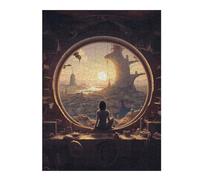 Puzzles for Adults 52x38cm/1000pcs Lonely Puzzle for Adults Brain Teaser Game Improve Memory Fun at Home Activities, 52x38cm/1000pcs