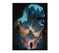 Puzzles for Adults 52x38cm/1000pcs Nature's Majesty A Forest's Portrait Adult Jigsaw Puzzle Hands-on Game Precision Cutting Challenging Game Gifts 52x38cm/1000pcs