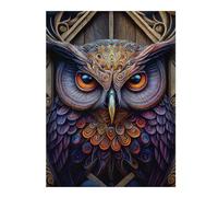 Puzzles for Adults 52x38cm/1000pcs Ornate Owl Artwork -1 Puzzles for Adults Brain Teaser Game Perfect Decoration Unique Birthday And Xmas Gifts 52x38cm/1000pcs