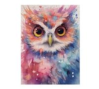 Puzzles for Adults 52x38cm/1000pcs Owl Watercolors Teenagers Puzzles Toy Wall Decor Staycation Kill Time Christmas Birthday Gifts 52x38cm/1000pcs