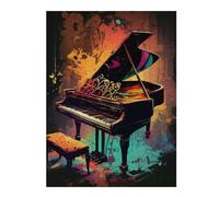 Puzzles for Adults 52x38cm/1000pcs Puzzles Colorful Grand Piano Art-1 Jigsaw for Adults Relaxing Games But Fun And Humorous Deal As Gifts for The Whole Family 52x38cm/1000pcs