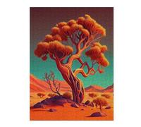 Puzzles for Adults 52x38cm/1000pcs Puzzles Desert Tree Landscape Jigsaw for Adults Relaxing Games But Fun And Humorous Deal As Gifts for The Whole Family 52x38cm/1000pcs