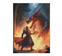 Puzzles for Adults 52x38cm/1000pcs Puzzles Dragon Confrontation A Hero's Stand Jigsaw for Adults Relaxing Games But Fun And Humorous Deal As Gifts for The Whole Family 52x38cm/1000pcs
