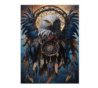 Puzzles for Adults 52x38cm/1000pcs Puzzles Eagle Dreamcatcher Art Adult Puzzles Brain Teaser Game Birthday Present Unique Birthday And Gifts 52x38cm/1000pcs