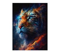 Puzzles for Adults 52x38cm/1000pcs Puzzles Flame Tiger Portrait-2 Jigsaw for Adults Relaxing Games But Fun And Humorous Deal As Gifts for The Whole Family 52x38cm/1000pcs
