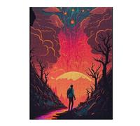 Puzzles for Adults 52x38cm/1000pcs Puzzles Journey Through The Fiery Forest Jigsaw for Adults Relaxing Games But Fun And Humorous Deal As Gifts for The Whole Family 52x38cm/1000pcs