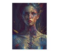 Puzzles for Adults 52x38cm/1000pcs Puzzles Painted Soul Abstract Artwork Jigsaw for Adults Relaxing Games But Fun And Humorous Deal As Gifts for The Whole Family 52x38cm/1000pcs