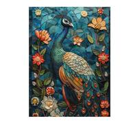 Puzzles for Adults 52x38cm/1000pcs Puzzles Peacock Kintsugi Art Adult Puzzles Brain Teaser Game Birthday Present Unique Birthday And Gifts 52x38cm/1000pcs