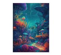 Puzzles for Adults 52x38cm/1000pcs Puzzles Underwater Mushroom Paradise -1 Adult Puzzles Brain Teaser Game Birthday Present Unique Birthday And Gifts 52x38cm/1000pcs