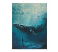 Puzzles for Adults 52x38cm/1000pcs Puzzles Whale Whispers Boy Dreams Adult Puzzles Brain Teaser Game Birthday Present Unique Birthday And Gifts 52x38cm/1000pcs