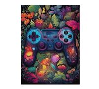 Puzzles for Adults 52x38cm/1000pcs Video Game Controller in A Magical Forest Puzzles for Adults Brain Teaser Game Perfect Decoration Unique Birthday And Xmas Gifts 52x38cm/1000pcs