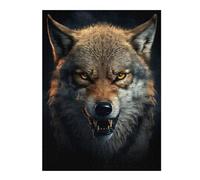 Puzzles for Adults 52x38cm/1000pcs Wolf Generative AI Teenagers Puzzles Toy Wall Decor Staycation Kill Time Christmas Birthday Gifts 52x38cm/1000pcs