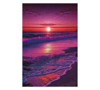 Puzzles for Adults 75x50cm/1000pcs Beautiful Sunset Beach Puzzle for Adults Brain Teaser Game Improve Memory Fun at Home Activities, 75x50cm/1000pcs