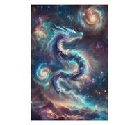 Puzzles for Adults 75x50cm/1000pcs Celestial Stardust Dragon Puzzle for Adults Brain Teaser Game Improve Memory Fun at Home Activities, 75x50cm/1000pcs