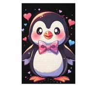 Puzzles for Adults 75x50cm/1000pcs Cute Penguin Bowtie Jigsaws for Adults Brain Teaser Game Difficult Hard Challenging Game Gifts 75x50cm/1000pcs