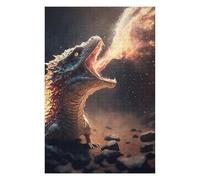 Puzzles for Adults 75x50cm/1000pcs Dragon Breathing Fire Artwork Adult Jigsaw Puzzle Hands-on Game Precision Cutting Challenging Game Gifts 75x50cm/1000pcs