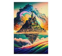 Puzzles for Adults 75x50cm/1000pcs Fantasy Castle Reflections Adult Jigsaw Puzzle Hands-on Game Precision Cutting Challenging Game Gifts 75x50cm/1000pcs