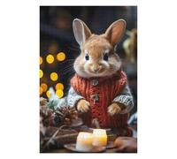 Puzzles for Adults 75x50cm/1000pcs Festive Rabbit Style Jigsaws for Adults Anti-Stress Toys Enhance Memory Fun at Home Activities, 75x50cm/1000pcs