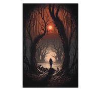 Puzzles for Adults 75x50cm/1000pcs Forest Path to Sunset Puzzles for Adults Brain Teaser Game Perfect Decoration Unique Birthday And Xmas Gifts 75x50cm/1000pcs