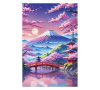 Puzzles for Adults 75x50cm/1000pcs Fuji Japanese Beautiful Puzzle for Adults Brain Teaser Game Improve Memory Fun at Home Activities, 75x50cm/1000pcs