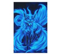 Puzzles for Adults 75x50cm/1000pcs Power Kitsune Fox Neon Teenagers Puzzles Toy Wall Decor Staycation Kill Time Christmas Birthday Gifts 75x50cm/1000pcs