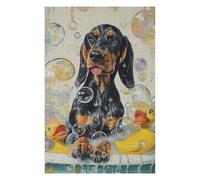 Puzzles for Adults 75x50cm/1000pcs Puzzles Black And Tan Coonhound Do Jigsaw for Adults Relaxing Games Presents for Women Stress Reduction Gifts 75x50cm/1000pcs