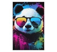 Puzzles for Adults 75x50cm/1000pcs Puzzles Colorful Panda Sunglasses Art Jigsaw for Adults Relaxing Games But Fun And Humorous Deal As Gifts for The Whole Family 75x50cm/1000pcs