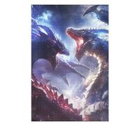 Puzzles for Adults 75x50cm/1000pcs Puzzles Dragon Confrontation Jigsaw for Adults Relaxing Games Presents for Women Stress Reduction Gifts 75x50cm/1000pcs