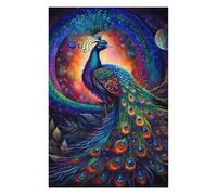 Puzzles for Adults 75x50cm/1000pcs Puzzles Enchanted Peacock in Cosmic Garden Jigsaw for Adults Relaxing Games But Fun And Humorous Deal As Gifts for The Whole Family 75x50cm/1000pcs