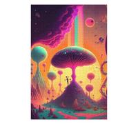 Puzzles for Adults 75x50cm/1000pcs Puzzles Fantasy Mushroom Landscape Jigsaw for Adults Relaxing Games But Fun And Humorous Deal As Gifts for The Whole Family 75x50cm/1000pcs
