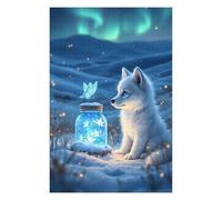 Puzzles for Adults 75x50cm/1000pcs Puzzles FOX And Firefly Jar Jigsaw for Adults Relaxing Games Presents for Women Stress Reduction Gifts 75x50cm/1000pcs