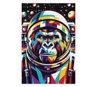 Puzzles for Adults 75x50cm/1000pcs Puzzles Gorilla Astronaut Wpap Jigsaw for Adults Relaxing Games But Fun And Humorous Deal As Gifts for The Whole Family 75x50cm/1000pcs