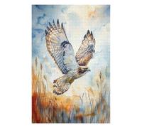 Puzzles for Adults 75x50cm/1000pcs Puzzles Hawk in Flight Watercolor Jigsaw for Adults Relaxing Games Presents for Women Stress Reduction Gifts 75x50cm/1000pcs