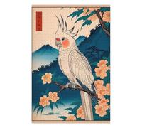 Puzzles for Adults 75x50cm/1000pcs Puzzles Parrot Bird Japanese Art Jigsaw for Adults Relaxing Games Presents for Women Stress Reduction Gifts 75x50cm/1000pcs