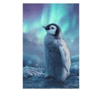 Puzzles for Adults 75x50cm/1000pcs Puzzles Penguin Chick Under Aurora Borealis Jigsaw for Adults Relaxing Games Presents for Women Stress Reduction Gifts 75x50cm/1000pcs