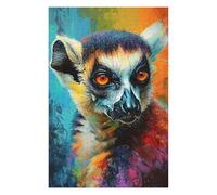 Puzzles for Adults 75x50cm/1000pcs Puzzles The Agile Lemur Monkey Jigsaw for Adults Relaxing Games Presents for Women Stress Reduction Gifts 75x50cm/1000pcs