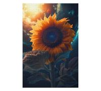 Puzzles for Adults 75x50cm/1000pcs Sunflower Earth Sun Moon Jigsaws for Adults Brain Teaser Game Difficult Hard Challenging Game Gifts 75x50cm/1000pcs