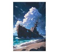 Puzzles for Adults 75x50cm/1000pcs Wrecked Sentinel Teenagers Puzzles Toy Wall Decor Staycation Kill Time Christmas Birthday Gifts 75x50cm/1000pcs