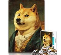 Puzzles for Adults Abstract Shiba Inu 1000 Piece Jigsaw Puzzles for Teenagers,Classic Educational Games Beautiful Decoration 26x38cm
