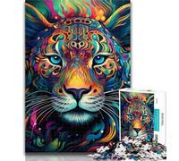 Puzzles for Adults African Leopard Adult Jigsaws 1000 Pieces Difficult,Toys Educational Games Stress Relieving Artists Collection, Fine Art 50x75cm