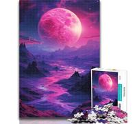 Puzzles for Adults Amazing Neon Landscape 1000 Piece Jigsaw Puzzles for Adults Gifts,Learning Educational Toys Family Games Enhance Love between Couples 50x75cm