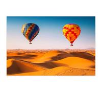 Puzzles for Adults Amazing View Sand Dunes Hot Air Balloons Desert Location Desert - Educational Intellectual Jigsaw Puzzles Puzzle Fun Game for Men Women Kids_500pcs