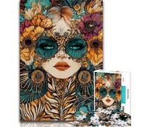 Puzzles for Adults And Teenagers Abstract Woman 1000 Pieces for Adults,Fun Games Every Piece Is Unique - Challenging Family Fun Game 38x26cm