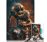 Puzzles for Adults And Teenagers American Football Players,Challenging Game And Family Play Educational Game for Birthday,Chrismas (75x50cm)